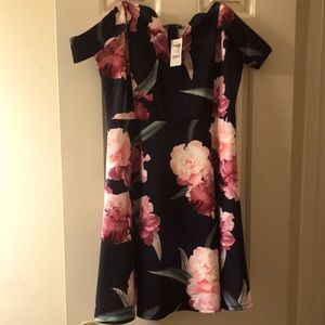 Charlotte Russe Navy sweetheart neck line dress XL